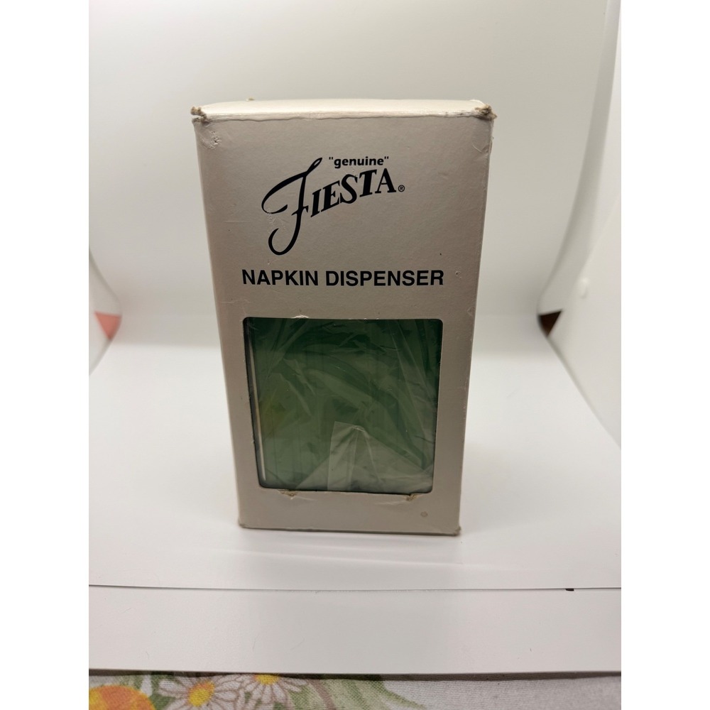 Fiesta Napkin Dispenser Sea Mist Green Homer Laughlin 95109 Diner Style 1996 New
